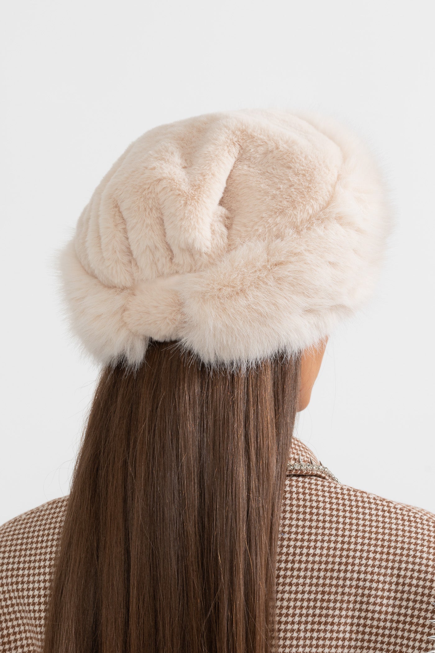 Célestine™ | Sombrero peludo ala ancha marfil