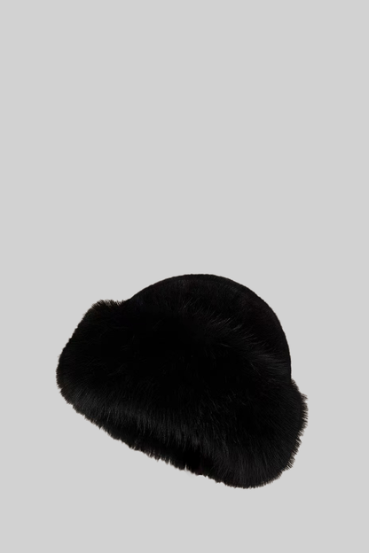 Eryndra™ | Sombrero peludo ala ancha negro