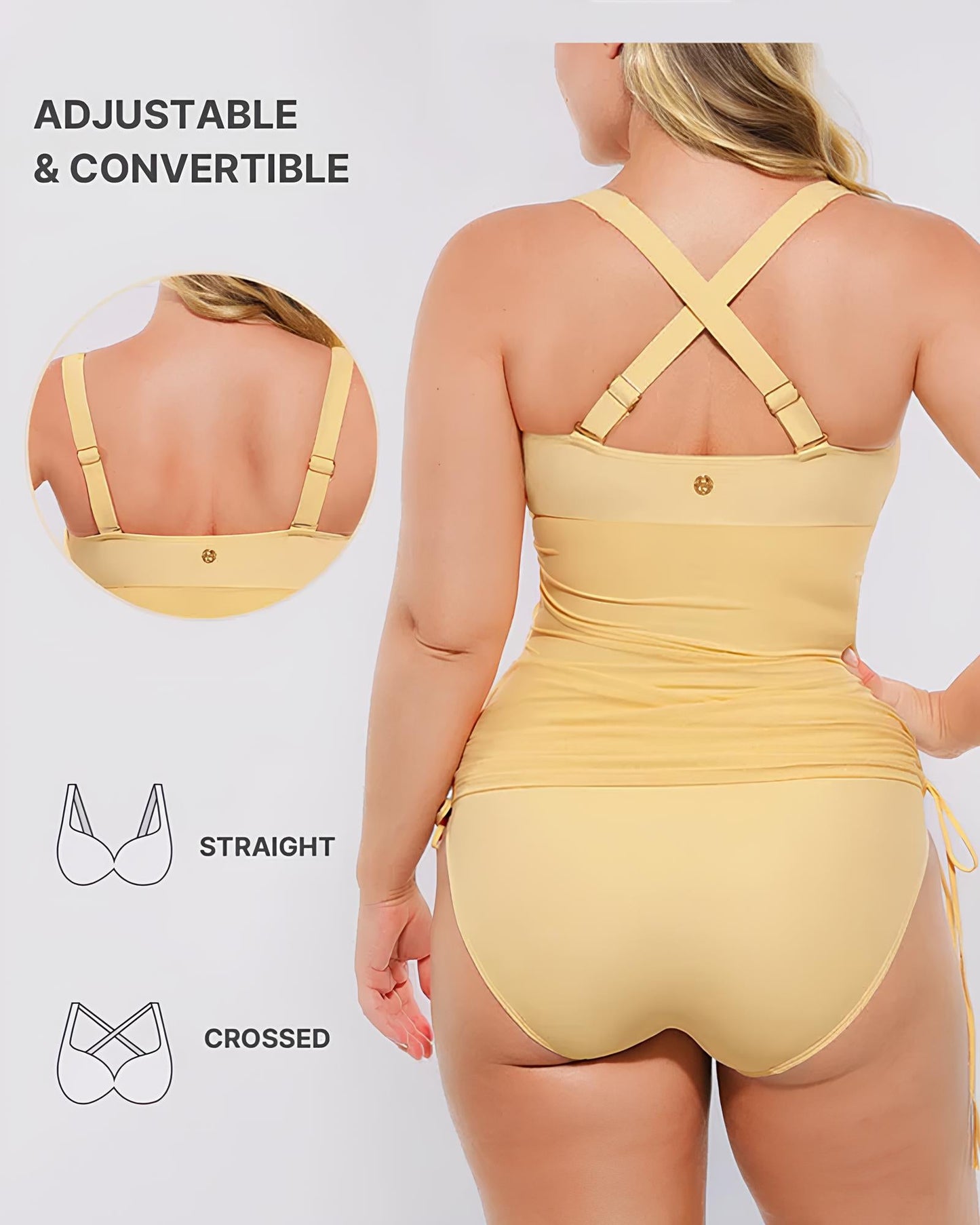 Léa™ | v-neck elastic all in one malla wrap shaping bañador