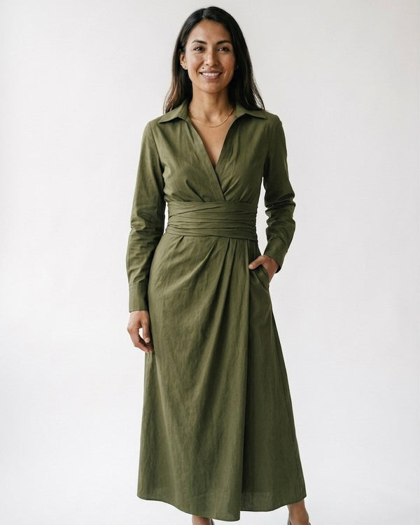 Soléanna™ | Vestido cruzado elegante y refinado