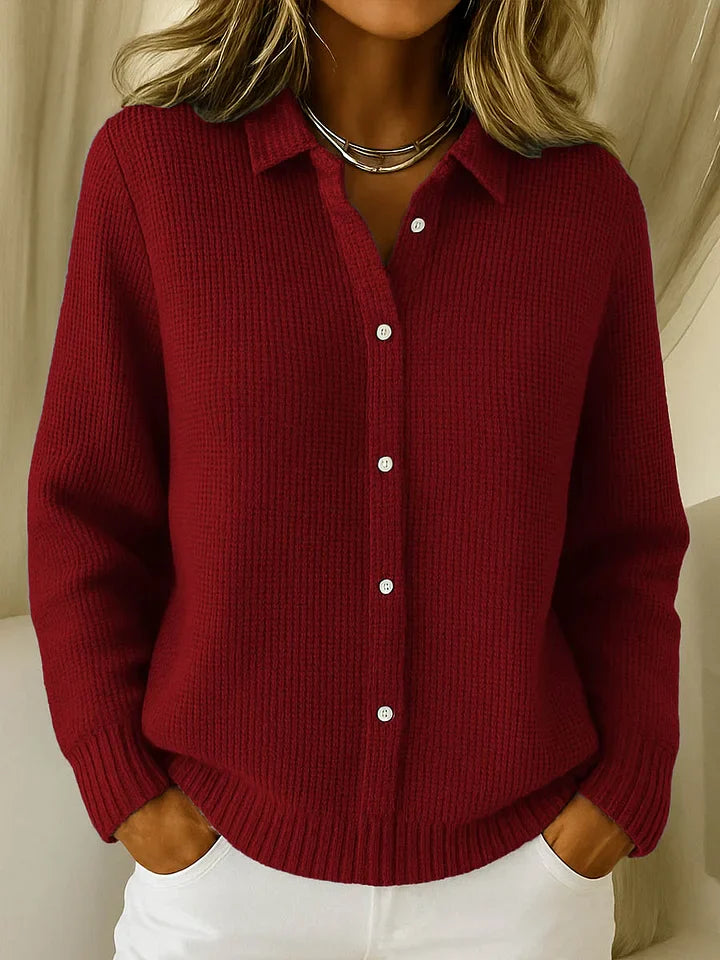 Elaris™ | Jersey de punto elegante con cuello