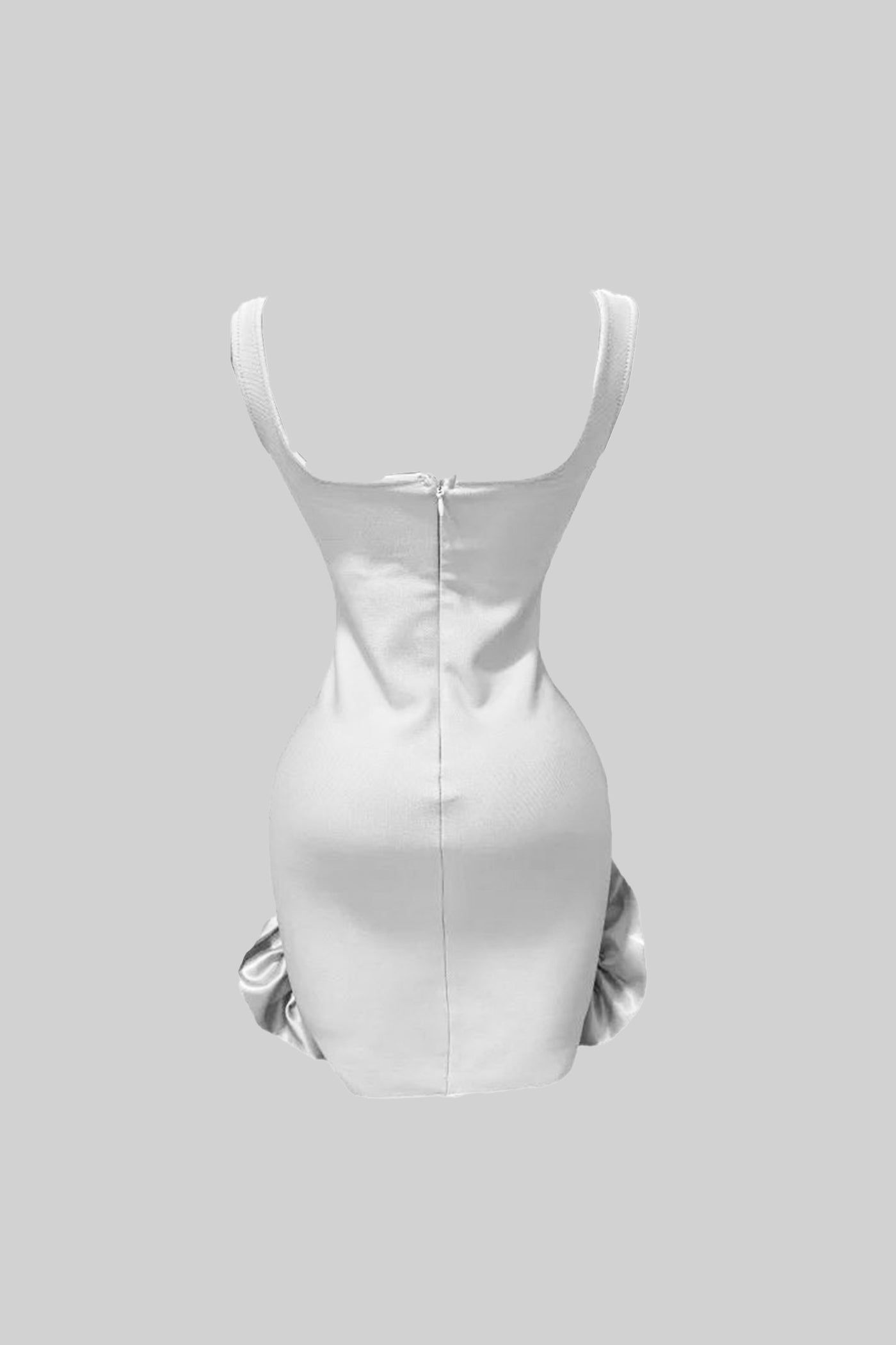 Camille™ | Mini-vestido flores cristal blanco