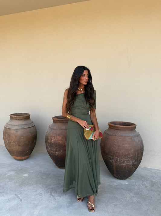 Emeraude™ | Robe verte fluide