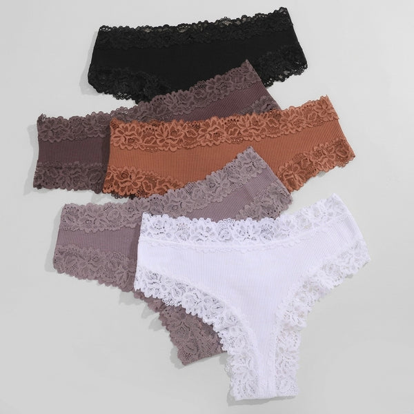 Lilianne™ | Pack 5 bragas de encaje sin costuras
