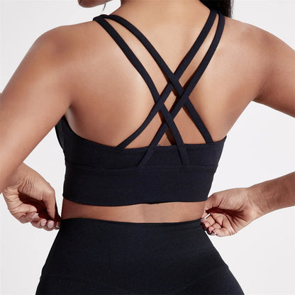 Roxane™ | Sujetador deportivo espalda cruzada