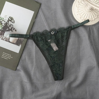 Margaux™ | Tanga con cordones de encaje