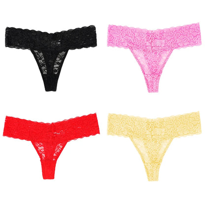 Pauline™ | Pack 3 tangas de encaje floral
