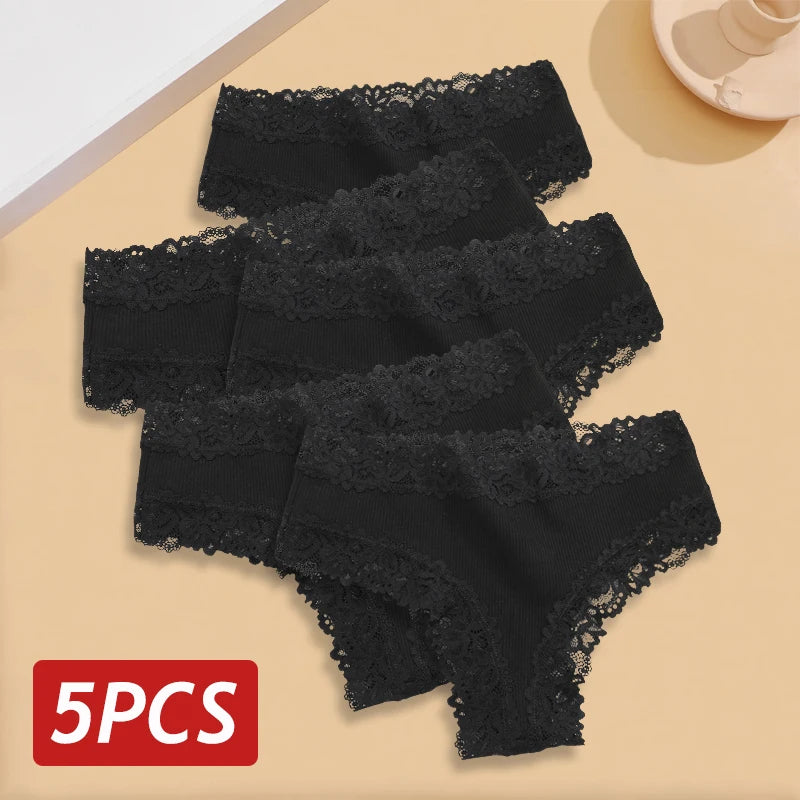 Lilianne™ | Pack 5 bragas de encaje sin costuras