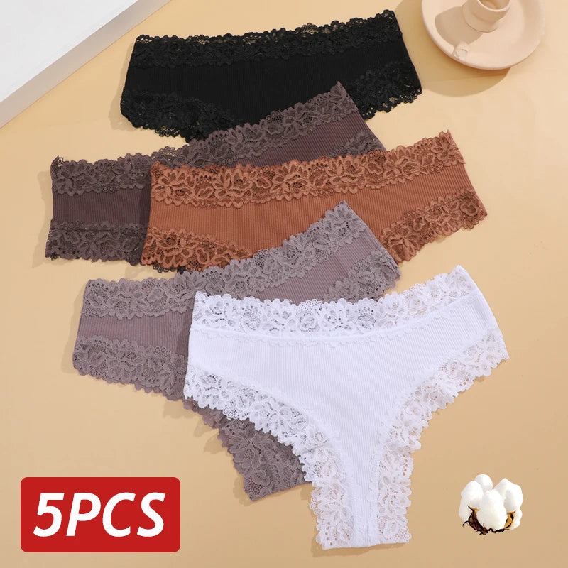 Lilianne™ | Pack 5 bragas de encaje sin costuras