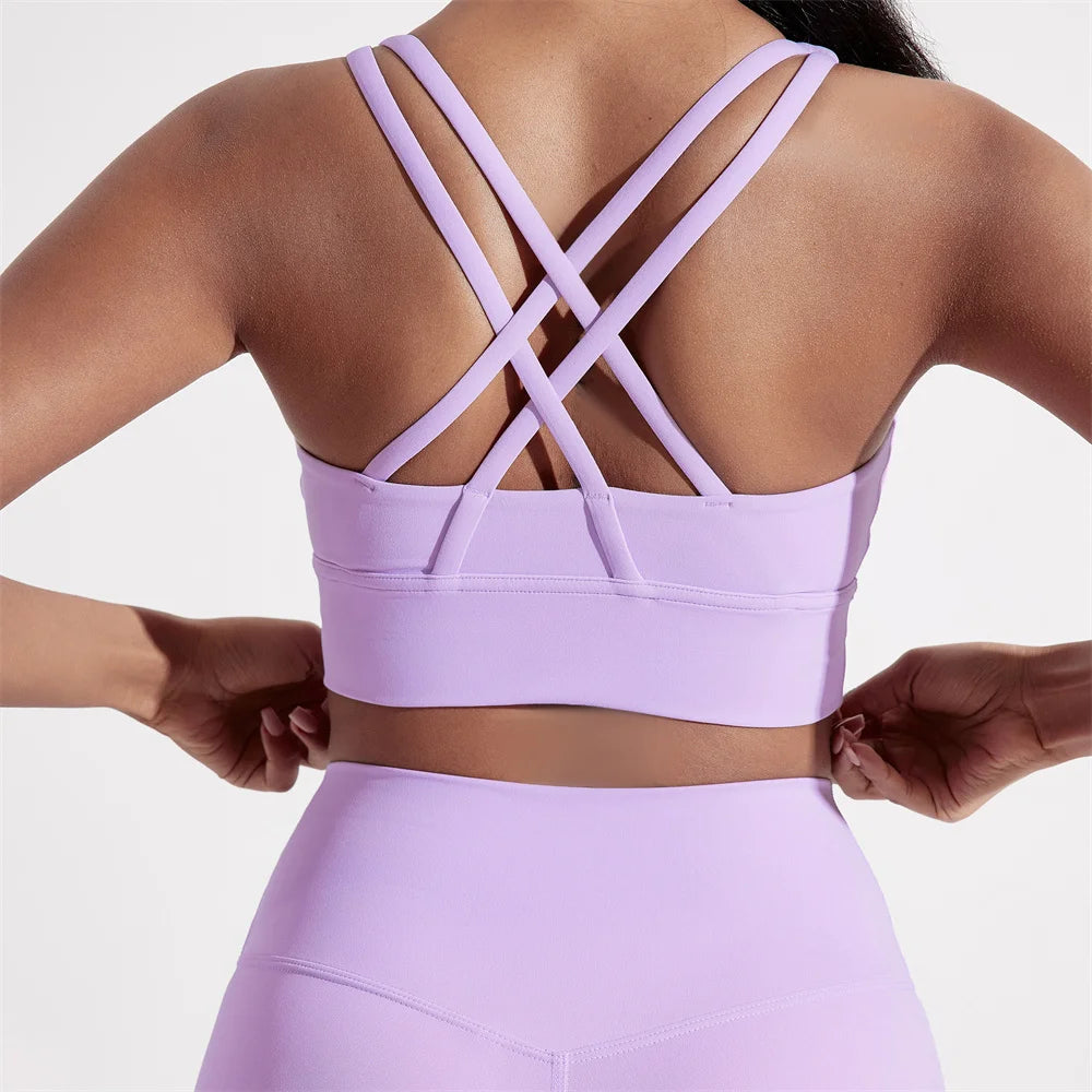 Roxane™ | Sujetador deportivo espalda cruzada