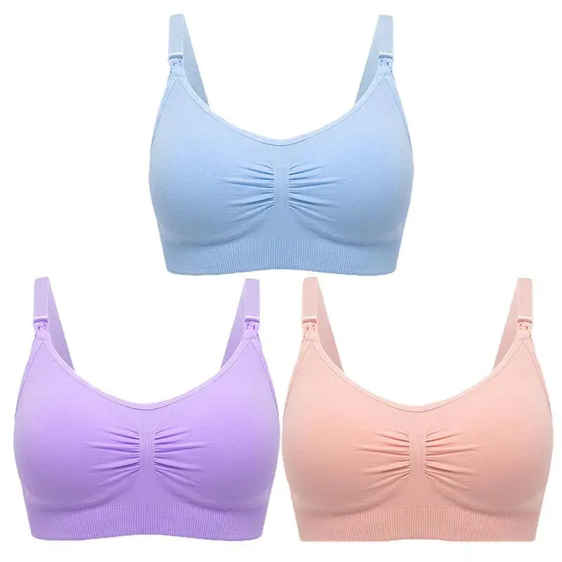 Hélène™ | Pack 3 sujetadores de maternidad sin costuras