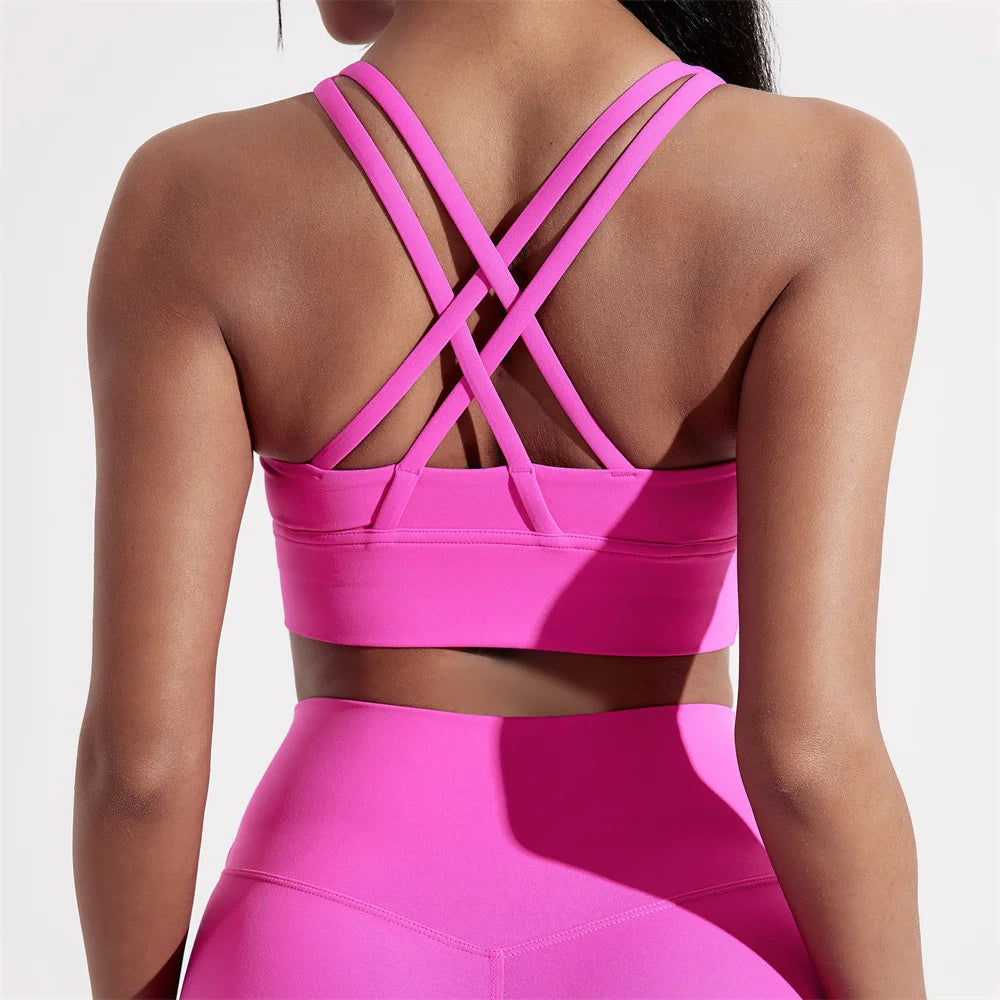 Roxane™ | Sujetador deportivo espalda cruzada