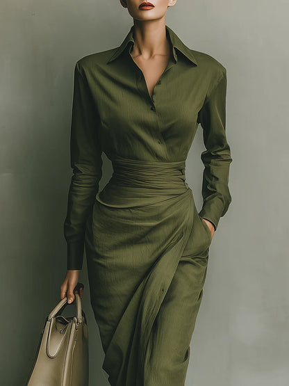 Soléanna™ | Vestido cruzado elegante refinado