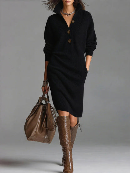 Velmora™ | Vestido midi chic acanalado