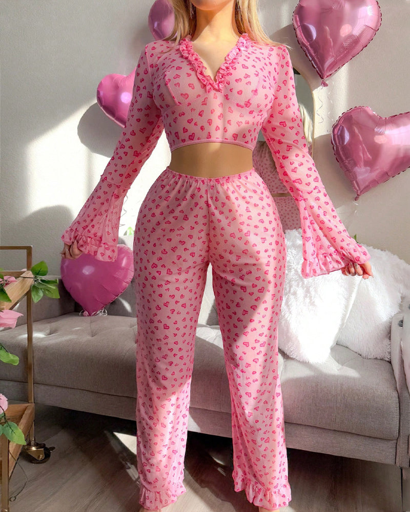 Solange™ | Pijama largo de algodón manga larga