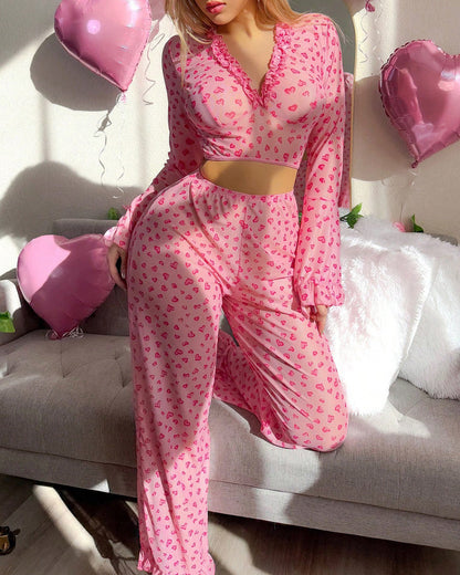 Solange™ | Pijama largo de algodón manga larga